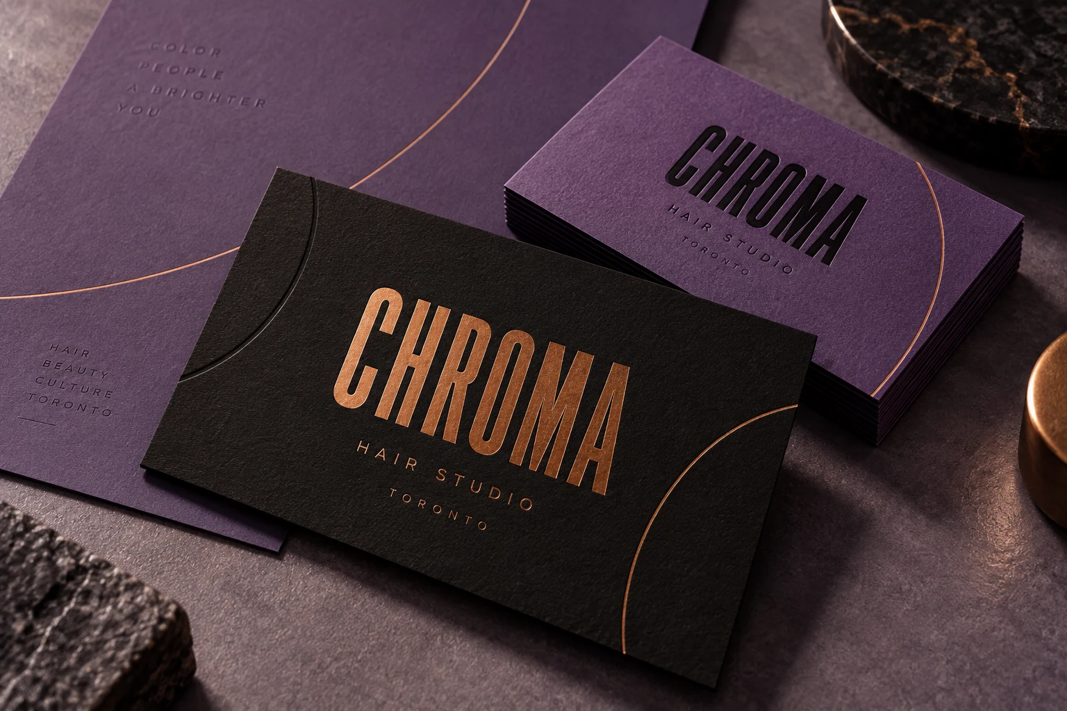 A consistent first impression across business cards and stationery.
